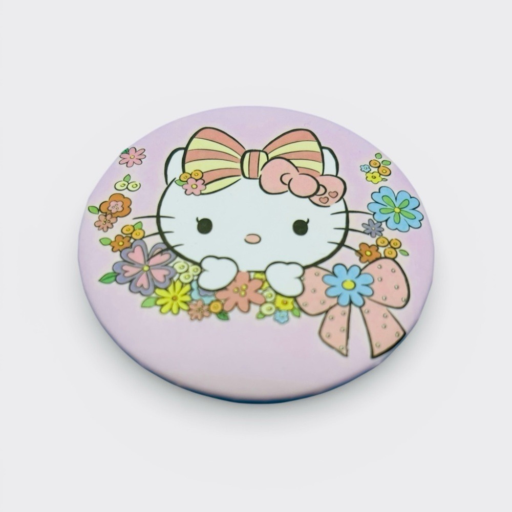 Hello Kitty Pink‎ Floral Compact Double Sided Mirror